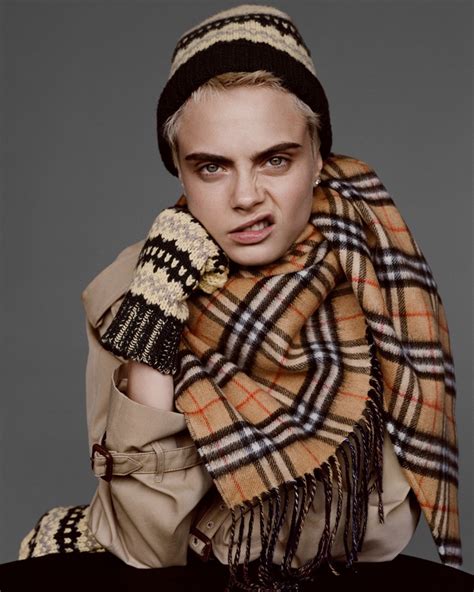 Cara Delevingne Wears Burberry’s Luxe Outerwear in New Ad